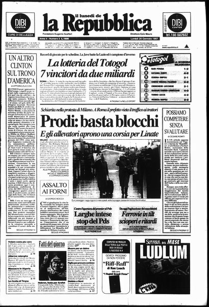 Il lunedì de La repubblica